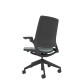 Designer Upholstered Back Chair - Black